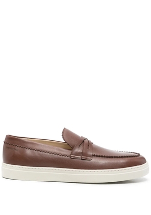 Stuart Weitzman leather loafers - Brown