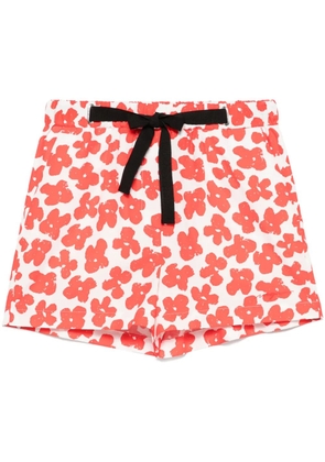 MSGM floral-print shorts - Red
