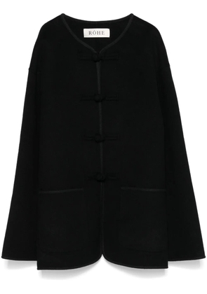 Róhe toggle-fastening jacket - Black