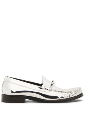Stuart Weitzman Lottie Bow loafers - Silver