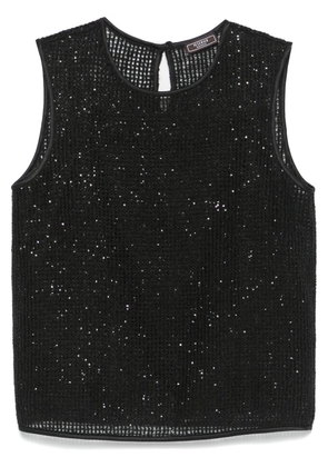 Peserico open-knit top - Black