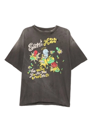 SAINT MXXXXXX graphic-print T-shirt - Grey