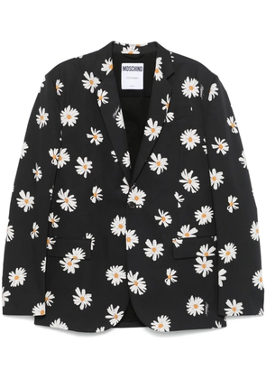 Moschino floral-print blazer - Black