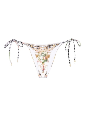 Camilla high-waisted bikini bottoms - White