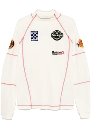 Palm Angels x Moncler patch-detail T-shirt - White