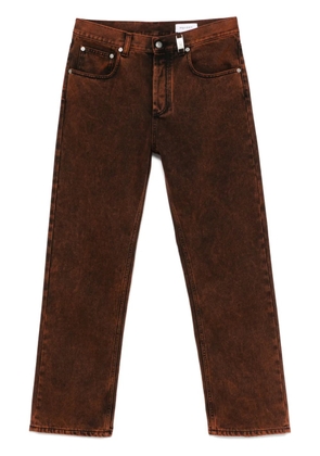Alexander McQueen straight-leg jeans - Brown