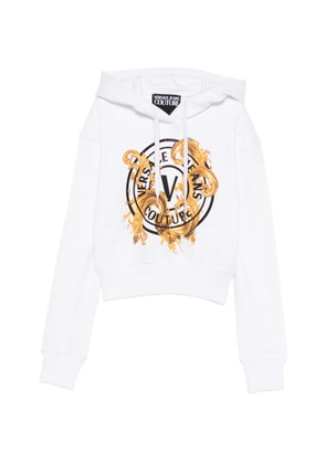 Versace Jeans Couture logo-print hoodie - White