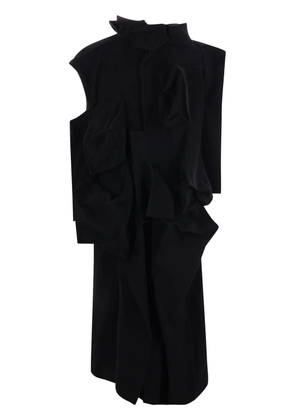 Yohji Yamamoto draped coat - Black