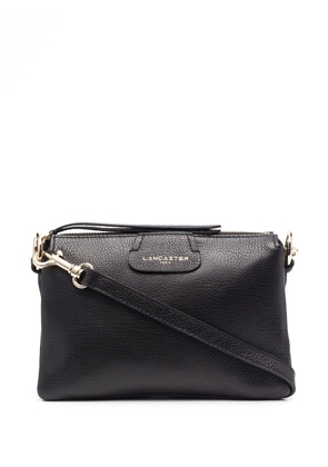 Lancaster leather logo-print shoulder bag - Black
