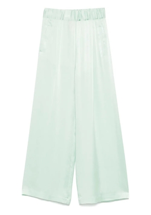 Semicouture satin trousers - Green
