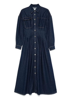 FRAME Nipped maxi dress - Blue