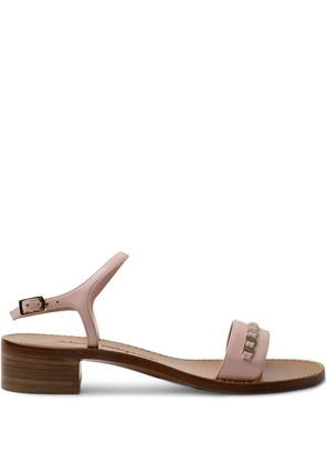 Ferragamo chain-detail sandals - Pink