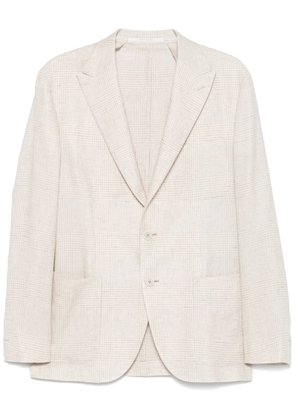 Eleventy checked blazer - Neutrals