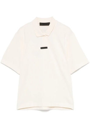 FEAR OF GOD ESSENTIALS piqué cropped polo top - Neutrals