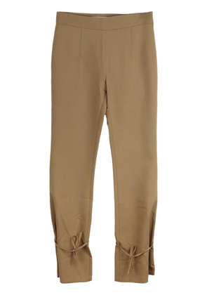 Rokh tied-hem trousers - Brown