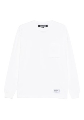 Neighborhood crew-neck patch-pocket T-shirt - White