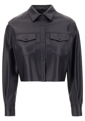 Blancha nappa leather shirt - Blue
