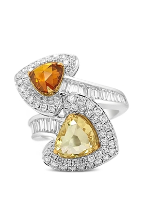 HYT Jewelry arrow-heads diamond cocktail ring - Silver