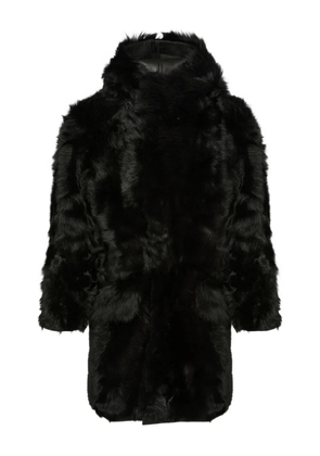 Yves Salomon Toscana lambskin parka coat - Black