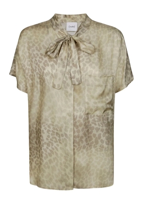 Nude animal-print shirt - Neutrals