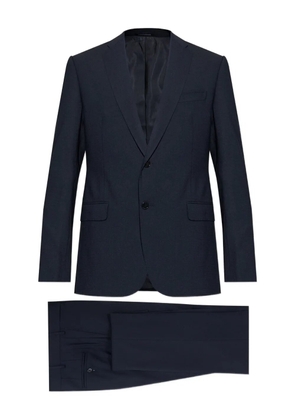 Emporio Armani single-breasted wool suit - Blue