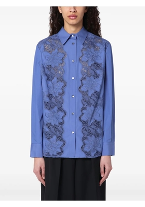 P.A.R.O.S.H. embroidered cotton shirt - Blue