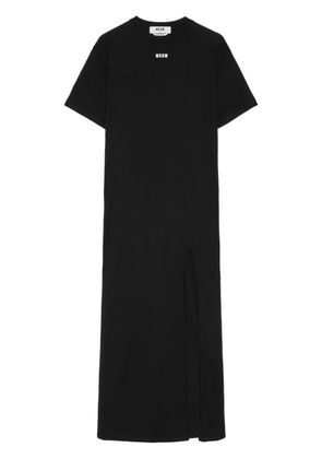 MSGM logo-print maxi dress - Black