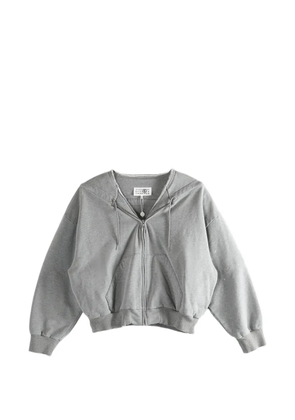 MM6 Maison Margiela zip hoodie - Grey