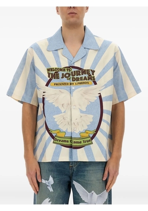 3PARADIS Journey of Dreams printed short-sleeve shirt - Blue