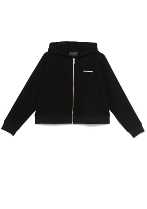 Karl Lagerfeld logo-print hoodie - Black