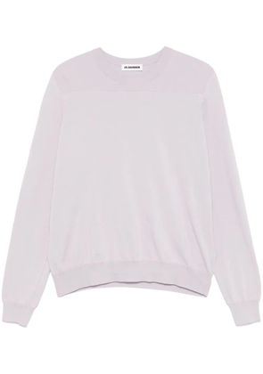 Jil Sander cotton sweater - Purple