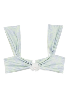 Roberta Einer x Kiss ‘n Thrill Nikita printed bikini top - Green