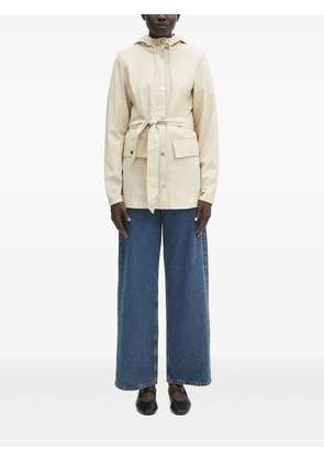 Rains belted hooded raincoat - Neutrals