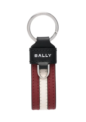 Bally logo-print leather keyring - Red
