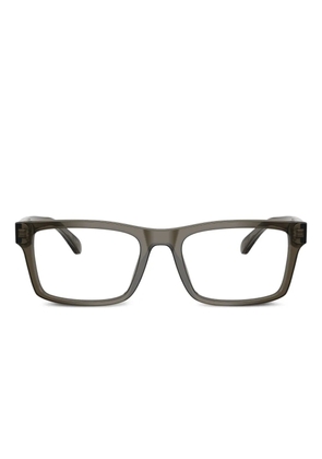 Emporio Armani square-frame glasses - Brown