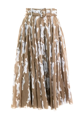 Samantha Sung pleated midi skirt - Green