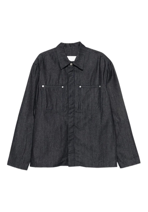 SAGE NATION long-sleeved denim shirt - Blue