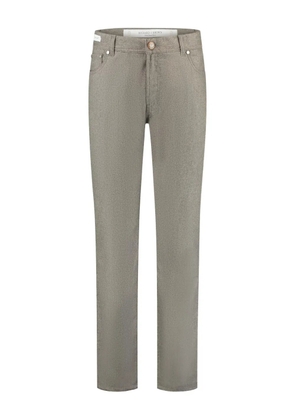 Richard J. Brown logo-patch trousers - Neutrals