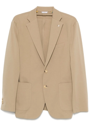 Manuel Ritz brooch-detail blazer - Neutrals