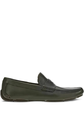 Ferragamo penny-slot leather loafers - Brown
