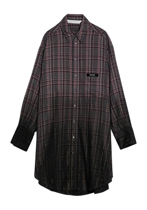 Palm Angels checked dress - Grey