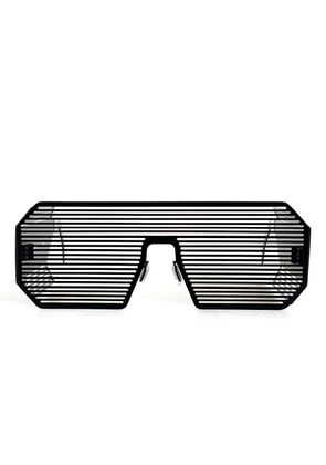 Linda Farrow xBoris Bidjan Saberi geometric-frame sunglasses - Black