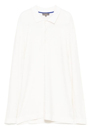 N.Peal Moss Stitch Polo shirt - White