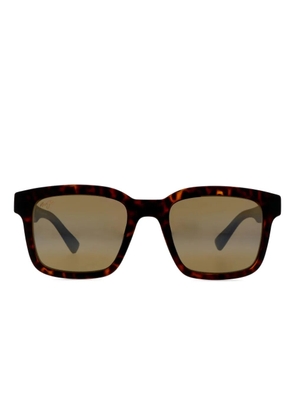 Maui Jim Opiopio Af tortoiseshell-square sunglasses - Brown