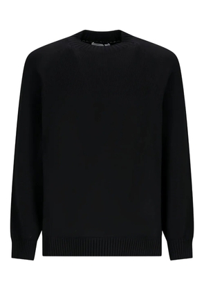 Lardini raglan-sleeve crew-neck sweater - Black