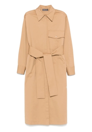 Lorena Antoniazzi belted midi dress - Brown