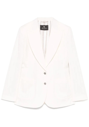 ETRO paisley-jacquard blazer - Neutrals