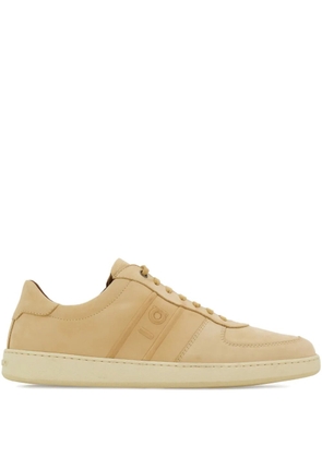 Ferragamo logo leather low-top sneakers - Neutrals