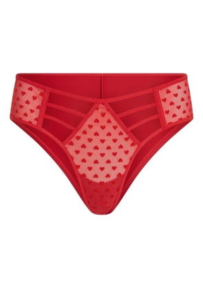 Marlies Dekkers heart-print brazilian briefs - Red