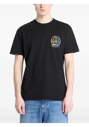 Tommy Jeans logo-embroidered T-shirt - Black